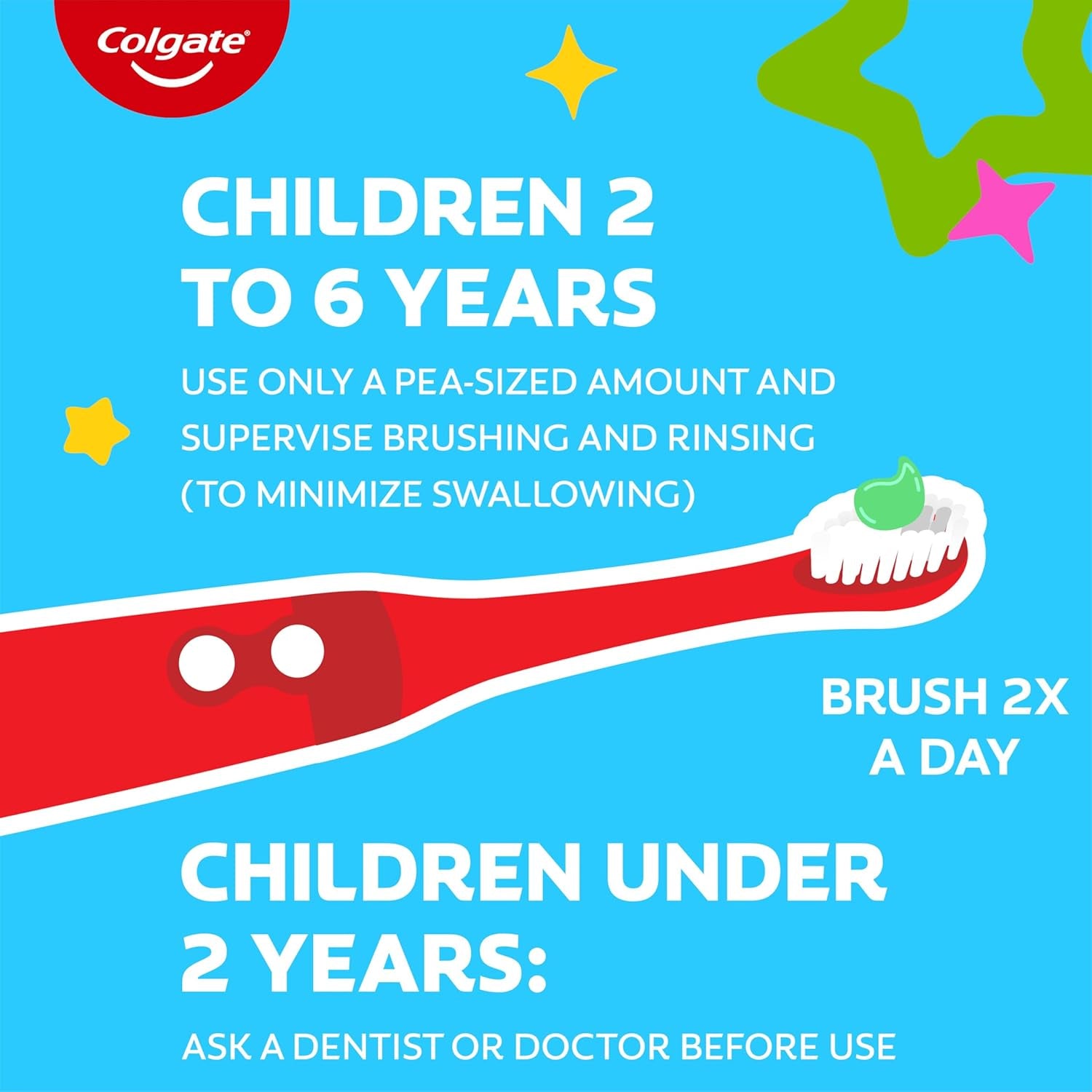 Anticavity Kids Toothpaste with Fluoride for Ages 2+, Watermelon Burst Flavor - 4.6 Ounce (4 Pack)
