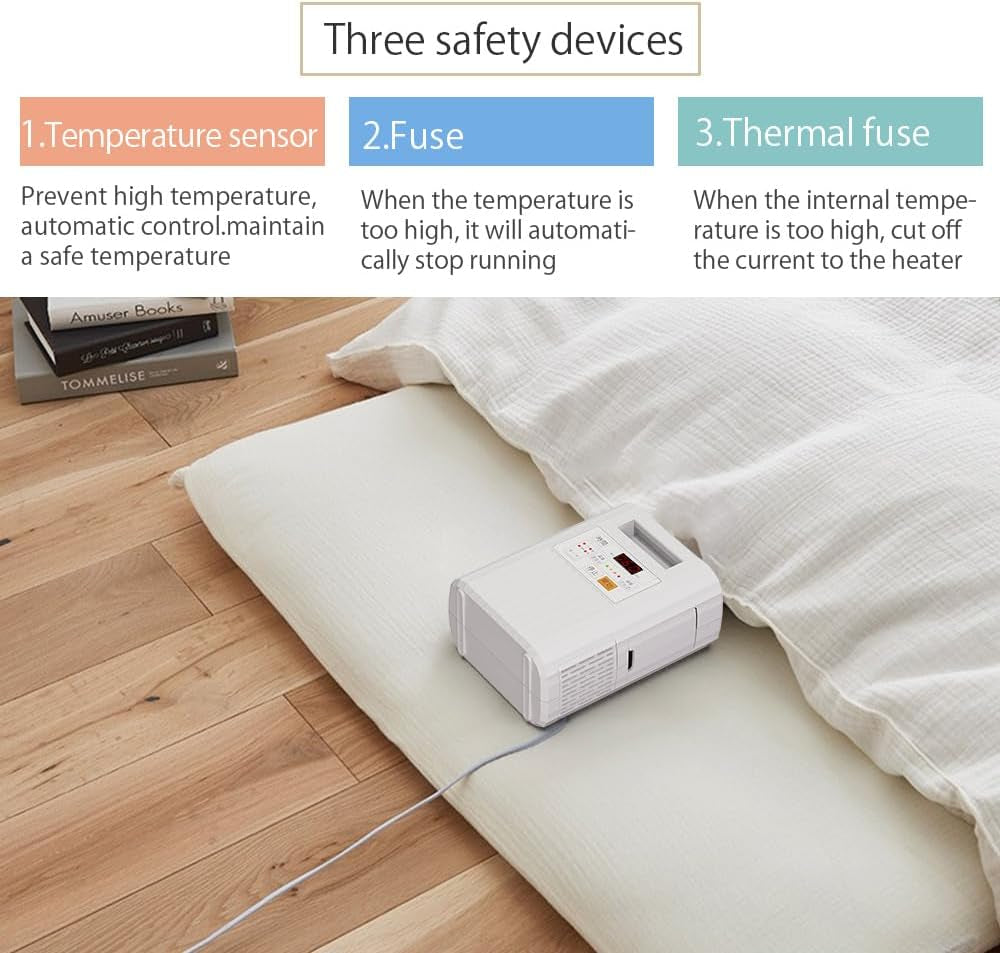 Portable Blanket Warmer, Comfortable Warm Air on the Bed, Sweat Drying, Suitable for Climate Change, Suitable for All Seasons, Can Dry Shoes, Clothes，Blanket Warmer，Bed Warmers，Bed Warmer, Blankets