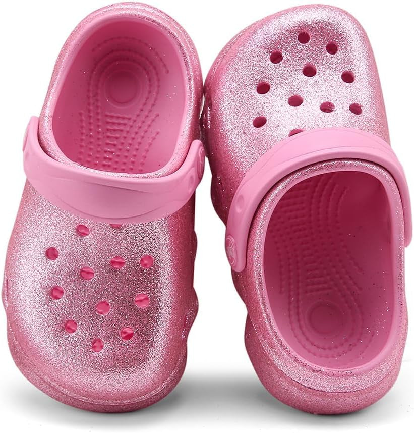 Girls' Clogs for Toddlers & Kids Lightweight Garden Shoes Breathable Slip-On Slides Sandals Slippers Children'S Beach Water Shoes
