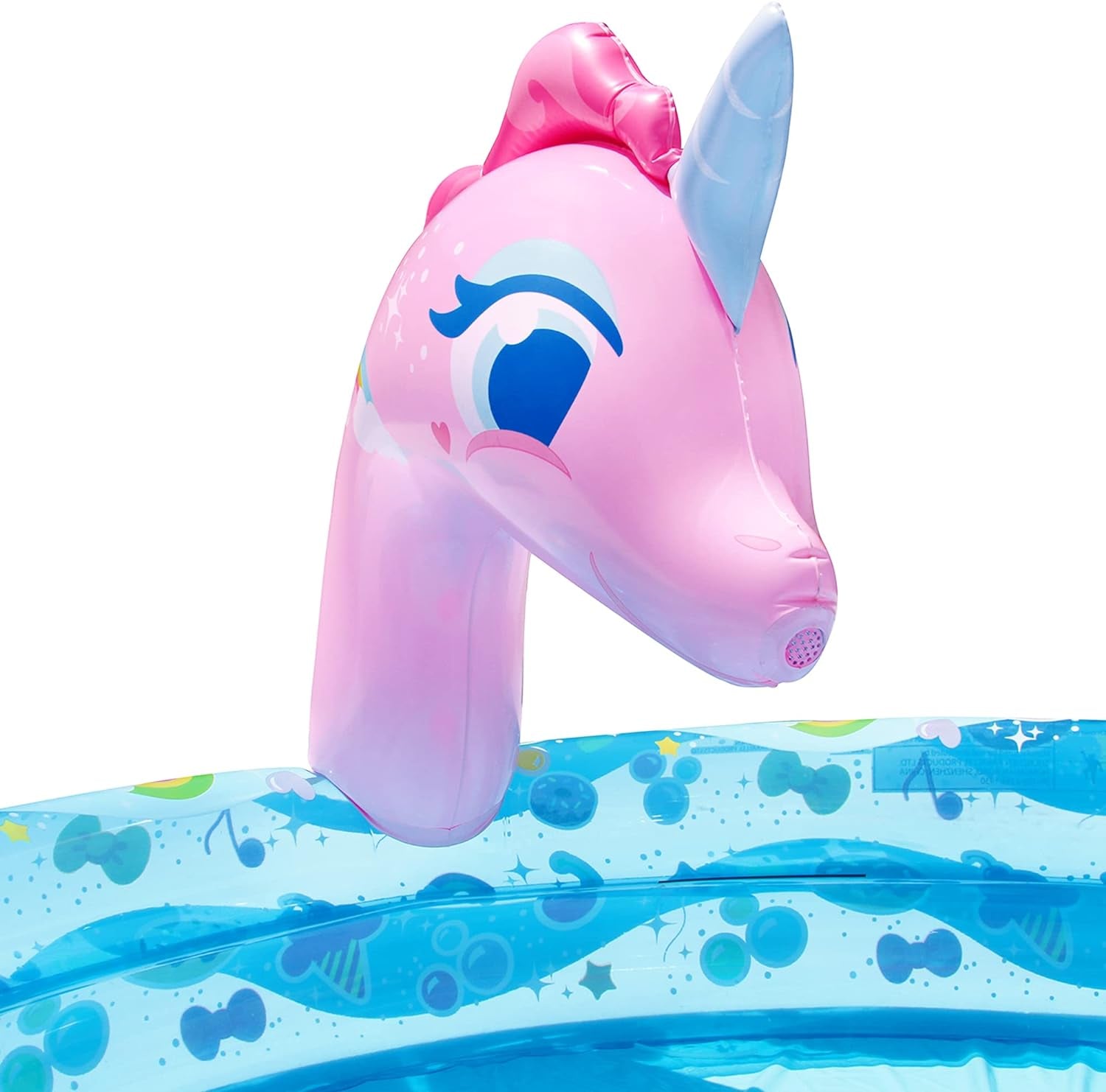 Spray 'N Splash Unicorn Pool, Length: 78 In, Width: 60 In, Height: 32 In, Inflatable Outdoor Backyard Water Slide Splash Toy