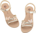 Girls Sandals Kids Strap Flat Sandals Open Toe Summer Butterfly Casual Sandals