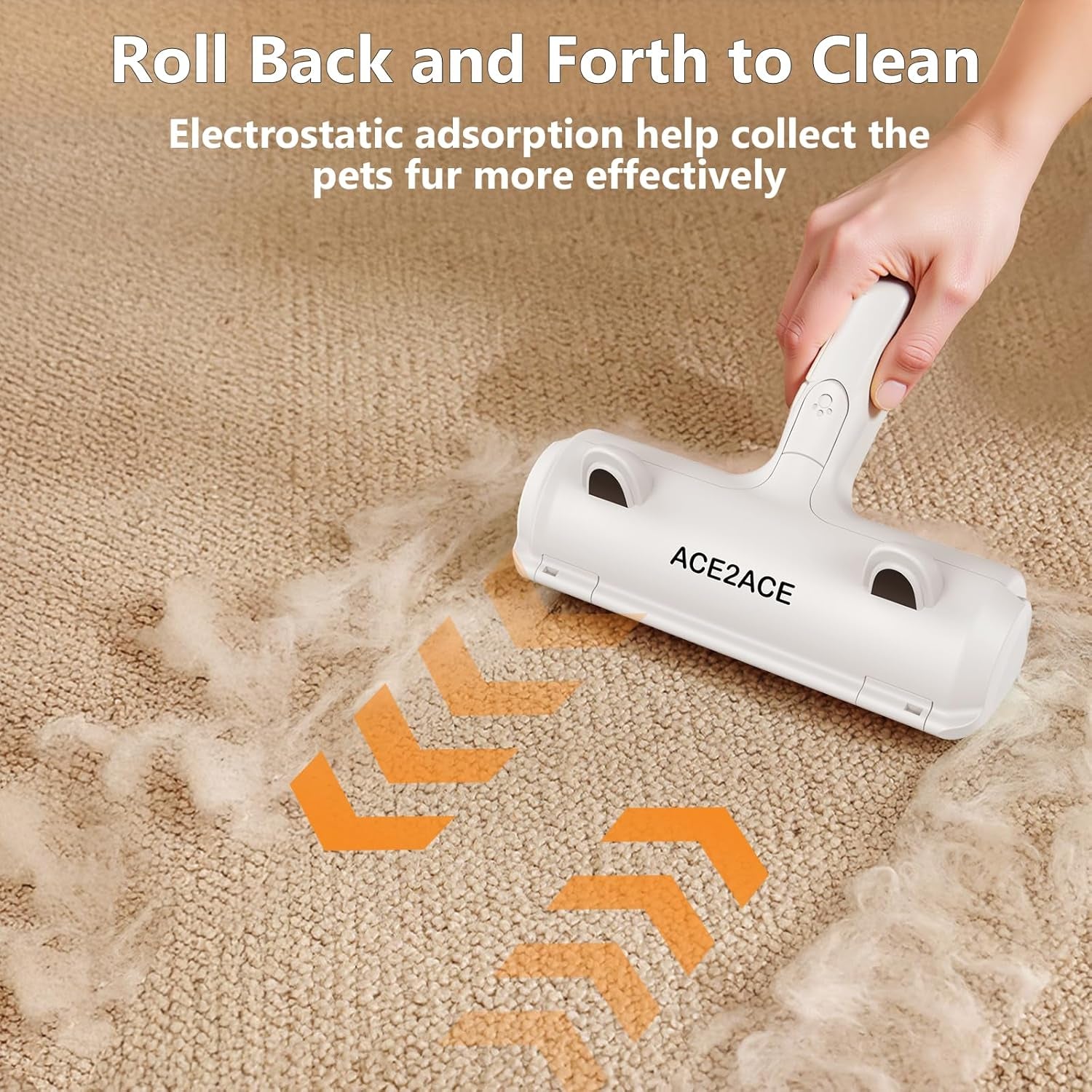 Pet Hair Removal Tool, Reusable Lint Roller for Pet Hair, Self Clean Cat Hair Remover with Dust Bin, Dog Hair Remover for Couch, Furniture, Carpet, Sofa and Bedding