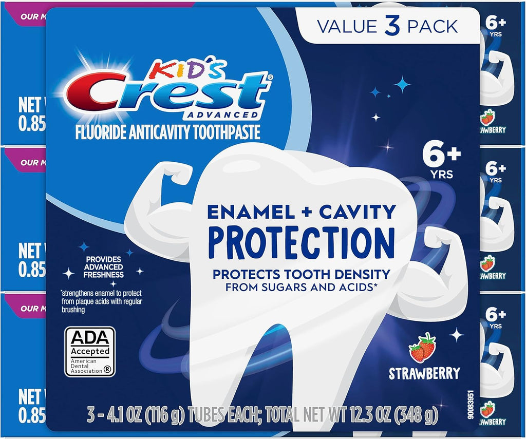 Kids Enamel + Cavity Protection Toothpaste, 4.1Oz (Pack of 3)