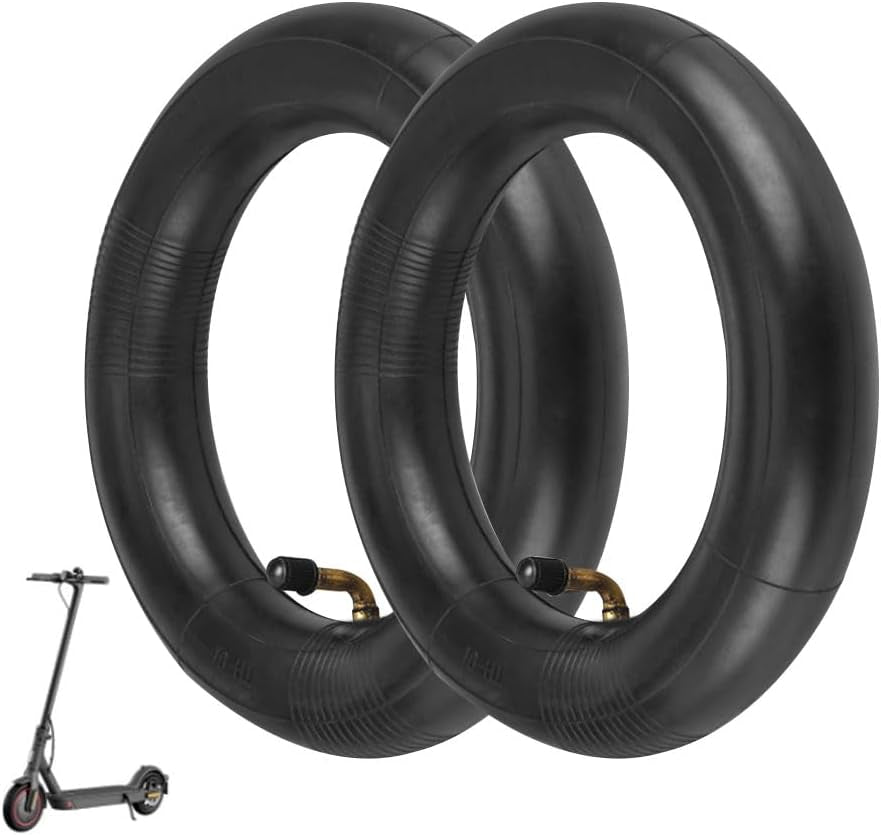 8.5X2 Scooter Inner Tube 2PCS 8-1/2"X 2" 8.5X 2 Inner Tube with Bent Valve Stem 90° Replacement 8.5X2 Inches 8.5"X 2" Butyl Rubber Inner Tubes Fit for Electric Gas Kid Razor Scooters Mini Pocket Bike