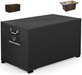 Fire Pit Cover Rectangle Super Waterproof 44" L X 34" W X 25" H, UPF 50+ Outdoor Fire Pit Table Cover 600D Strong Tear Resistant and Fading Resistant for Rectangular Fire Pit - Black