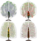 4 Pack Bird Netting for Garden Protection with Zipper & Drawstring, 2.3FT X 3.4FT Reusable Mosquito Net Plant Netting Cover for Fruit Tree Blueberry Bush Shrubs Vegetables Tomato