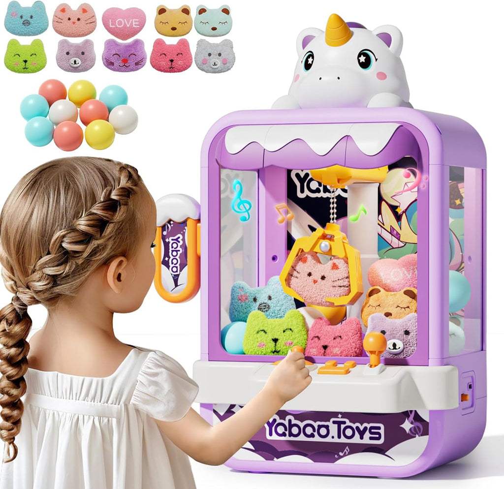 Claw Machine for Kids Girl, Vending Machines Toys for Girls 4 5 6 7 8, Unicorns Girls Toys Age 6-8, Arcades Game Party Toy Age 6-7,Ideas Birthday Gifts for Girl 4 5 6 9 Year Old