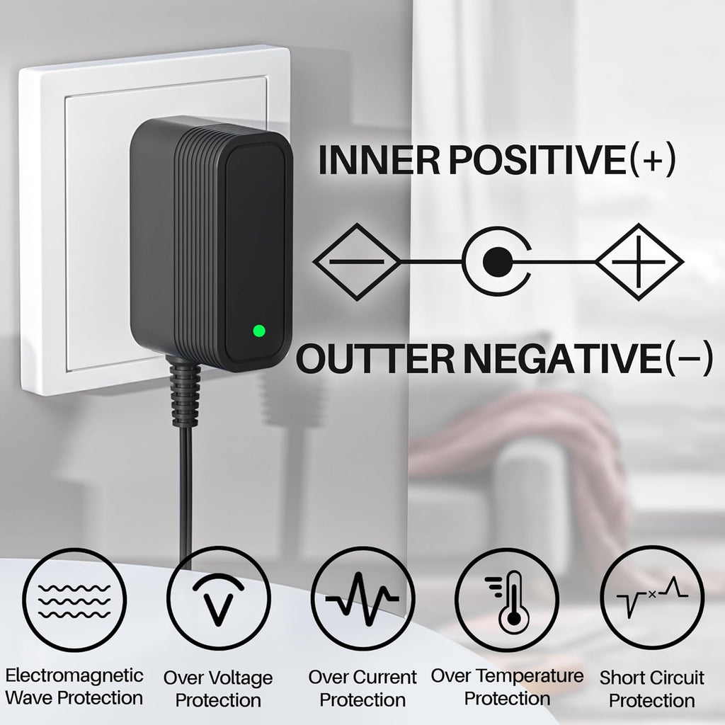26.5V DC Charger for Inse Cordless Vacuum Cleaner Replacement AC Adapter for INSE N5S N5 N500 N550 N560 N570 N6 N6S N600 N650 N660 V70 Vacuum Charger for Deik VC-1518-US Power Supply for Wowgo S108