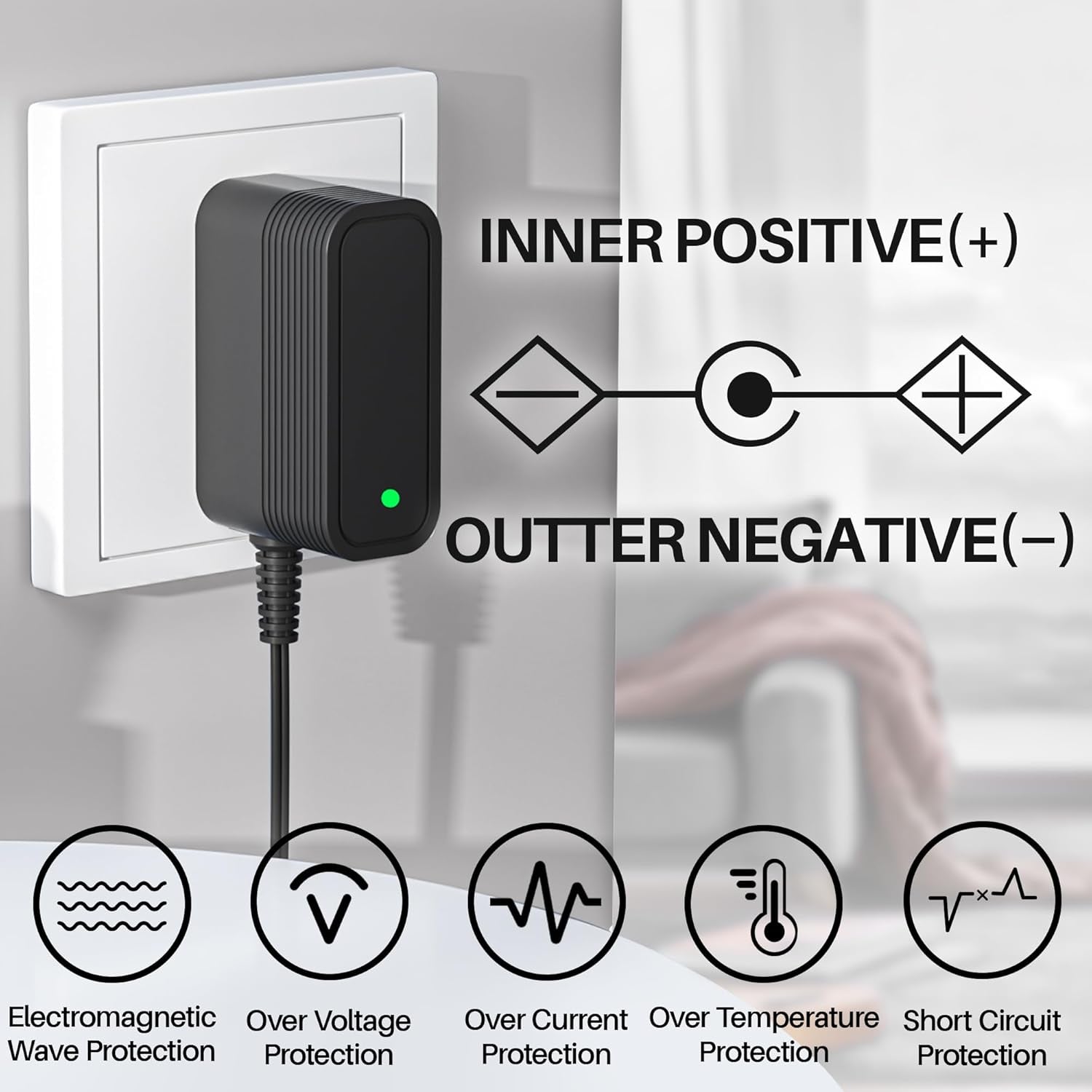 26.5V DC Charger for Inse Cordless Vacuum Cleaner Replacement AC Adapter for INSE N5S N5 N500 N550 N560 N570 N6 N6S N600 N650 N660 V70 Vacuum Charger for Deik VC-1518-US Power Supply for Wowgo S108