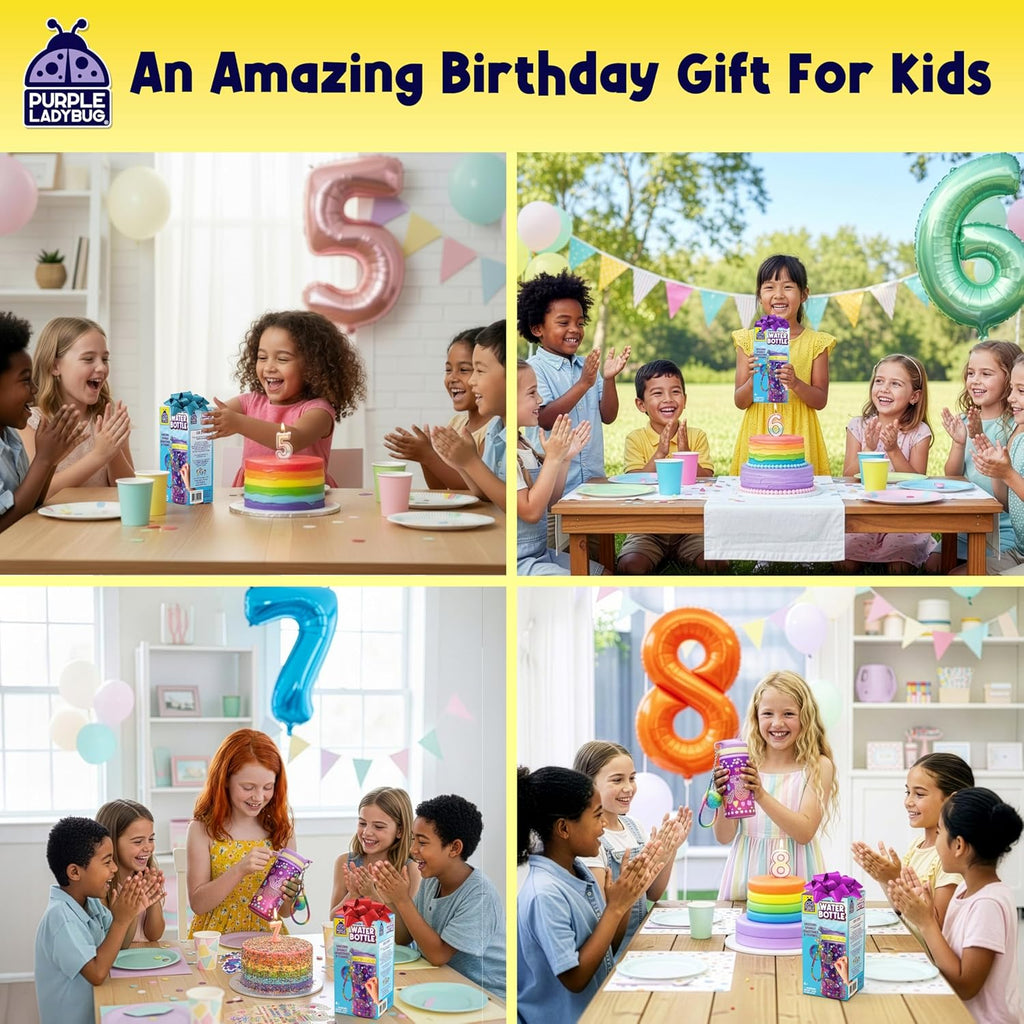 Decorate Your Own Water Bottle Kit for Girls - Gift for Girls Ages 5 6 7 8 9 10 Year Old Girl Birthday Gift, Unicorn Toys Crafts Kids Ages 6-12 Mothers Day Crafts for Kids