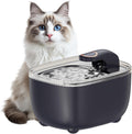 Cat Water Fountain 2.5L with Detachable Tank, Wireless Automatic Pet Water Fountain for Cats & Small Dogs, Quiet Flowing Water Bowl with Filter, Easy to Clean, Indoor Cat Drinking Fountain