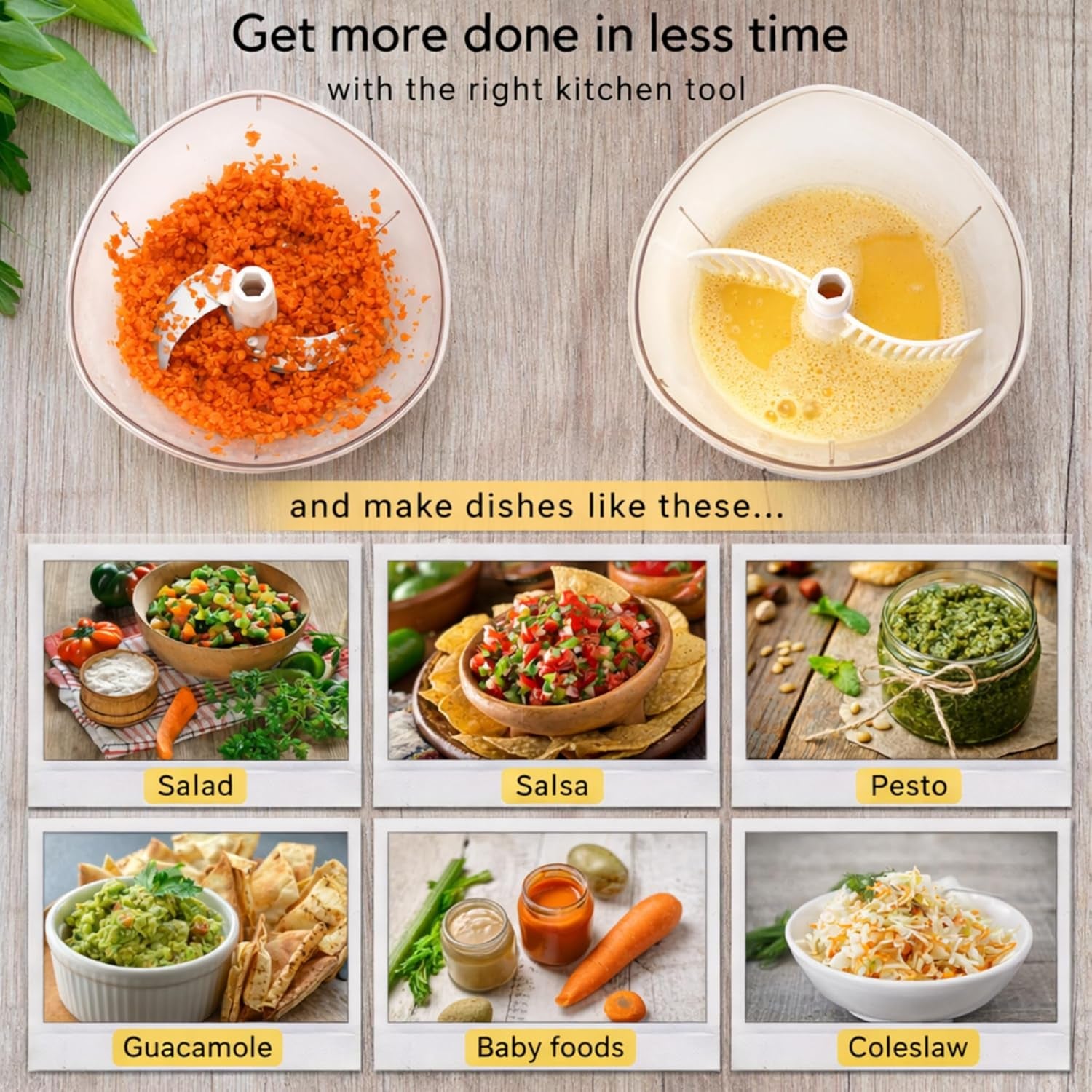 Express Manual Food Chopper: 6.8-Cup, Hand Chopper Vegetable Cutter to Chop Veggies, Fruits, Herbs, Garlic Onion Chopper for Salsa, Salad, Pesto, Hummus, Guacamole, Coleslaw, Indian Cooking