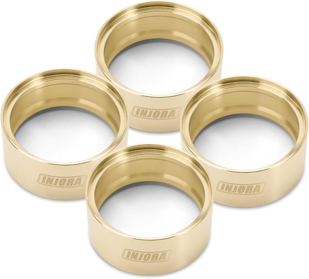 Brass Wheel Weights Inner Beadlock Rings Fit - 147G 2.2" Beadlock Wheel Rim for 1/10 RC Crawler Car Upgrade(4Pcs)