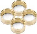 Brass Wheel Weights Inner Beadlock Rings Fit - 147G 2.2" Beadlock Wheel Rim for 1/10 RC Crawler Car Upgrade(4Pcs)