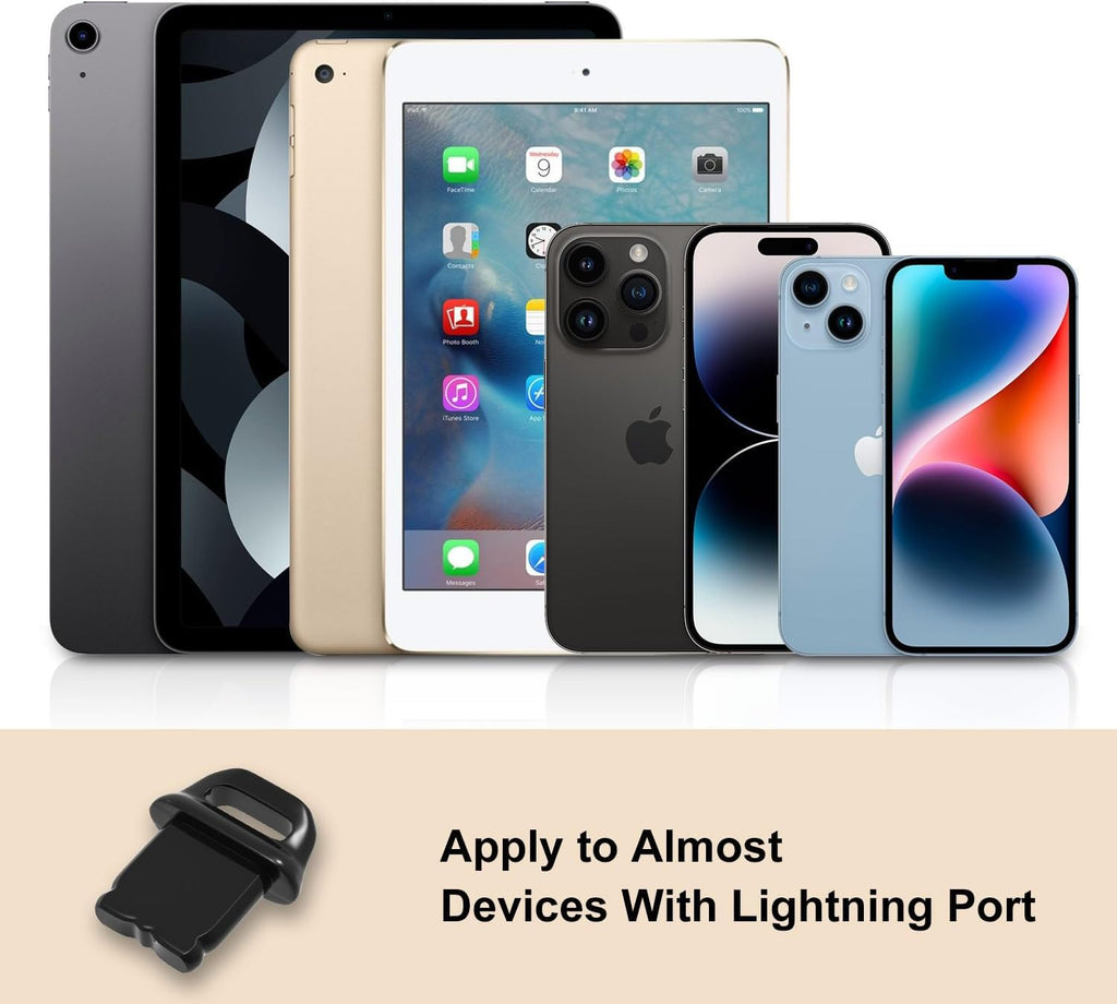 20 Pcs Iphone Dust Plugs, Lightning Charging Port Cover for Iphone 14 Pro Max/ 13 12 11, Ipad Airpods, Charger Port Plug Cleaner Protector with 2 Cleaning Brushes