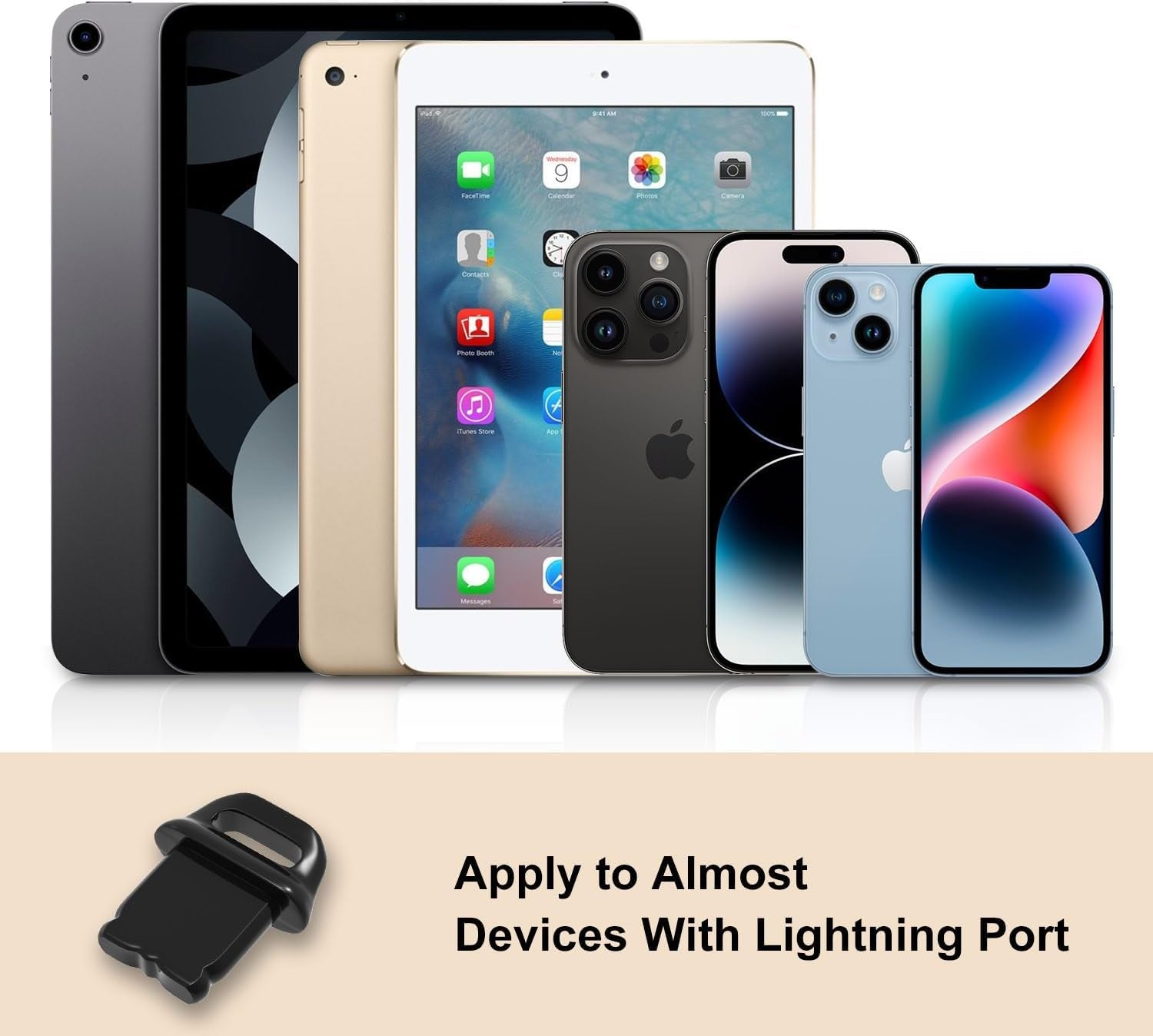 20 Pcs Iphone Dust Plugs, Lightning Charging Port Cover for Iphone 14 Pro Max/ 13 12 11, Ipad Airpods, Charger Port Plug Cleaner Protector with 2 Cleaning Brushes