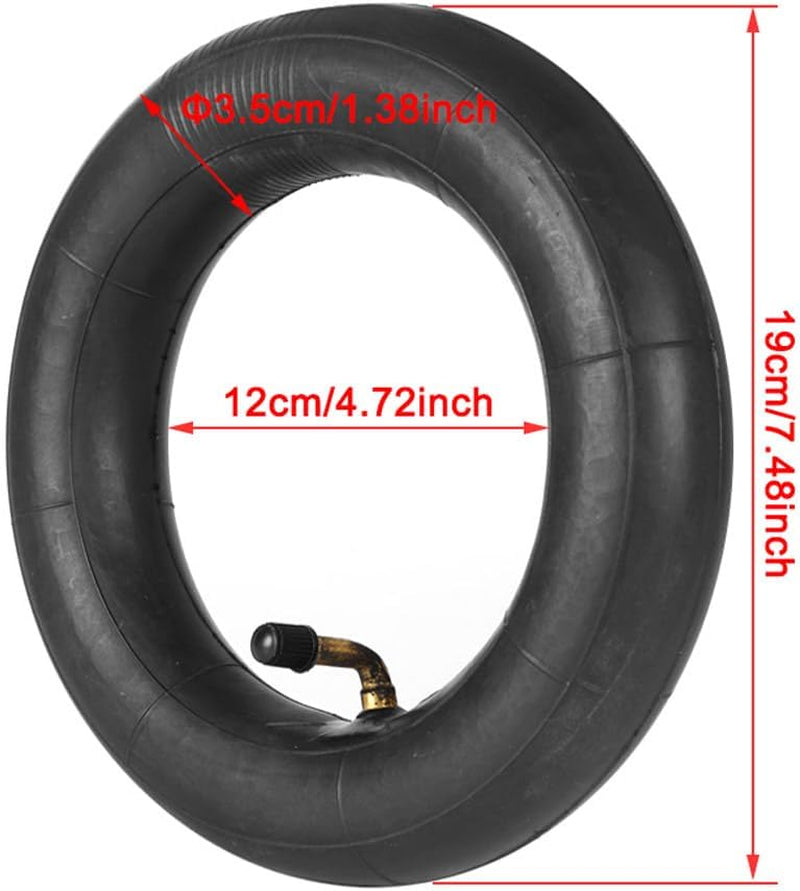 8.5X2 Scooter Inner Tube 2PCS 8-1/2"X 2" 8.5X 2 Inner Tube with Bent Valve Stem 90° Replacement 8.5X2 Inches 8.5"X 2" Butyl Rubber Inner Tubes Fit for Electric Gas Kid Razor Scooters Mini Pocket Bike