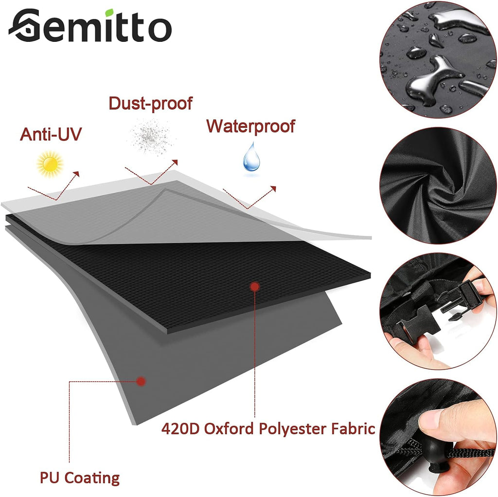 7/8/9 Ft Pool Table Cover, Waterproof Billiard Cover Polyester Fabric for Snooker Billiard Table (102X53X32In) Black