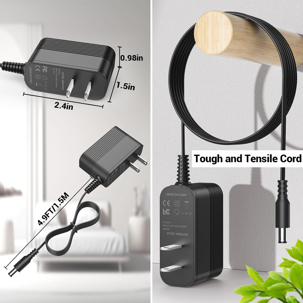 26.5V DC Charger for Inse Cordless Vacuum Cleaner Replacement AC Adapter for INSE N5S N5 N500 N550 N560 N570 N6 N6S N600 N650 N660 V70 Vacuum Charger for Deik VC-1518-US Power Supply for Wowgo S108