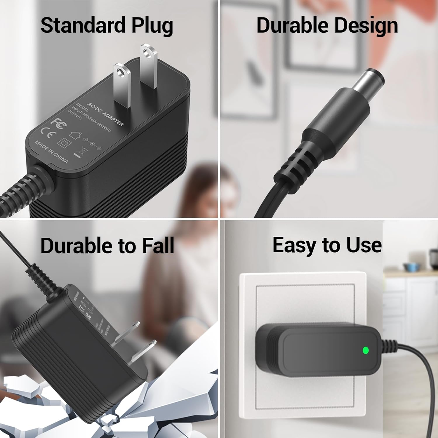 26.5V DC Charger for Inse Cordless Vacuum Cleaner Replacement AC Adapter for INSE N5S N5 N500 N550 N560 N570 N6 N6S N600 N650 N660 V70 Vacuum Charger for Deik VC-1518-US Power Supply for Wowgo S108