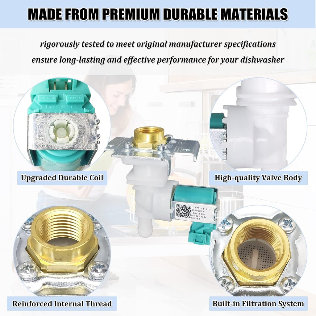 622058 Dishwasher Water Inlet Valve - 00622058 Dishwasher Water Valve Replacement Parts AP4927070 PS3491417 33299010