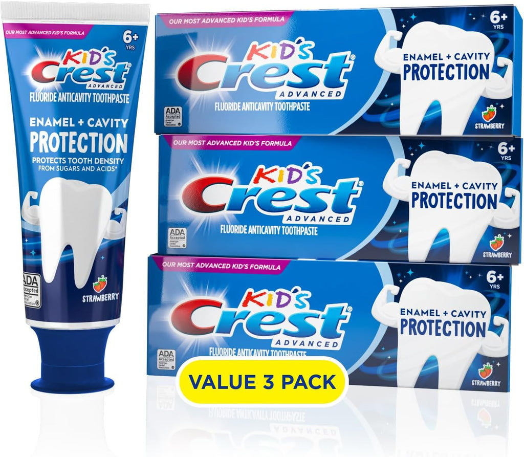 Kids Enamel + Cavity Protection Toothpaste, 4.1Oz (Pack of 3)