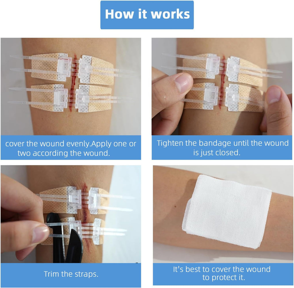 Emergency Wound Closure Strips, Butterfly Band-Aids