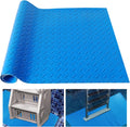Large Swimming Pool Ladder Mat, 17"X38" Protective Non-Slip Pool Step Pad with Texture，Protective Ladder Pad for above Ground Swimming Pools Liner and Stairs (Blue)