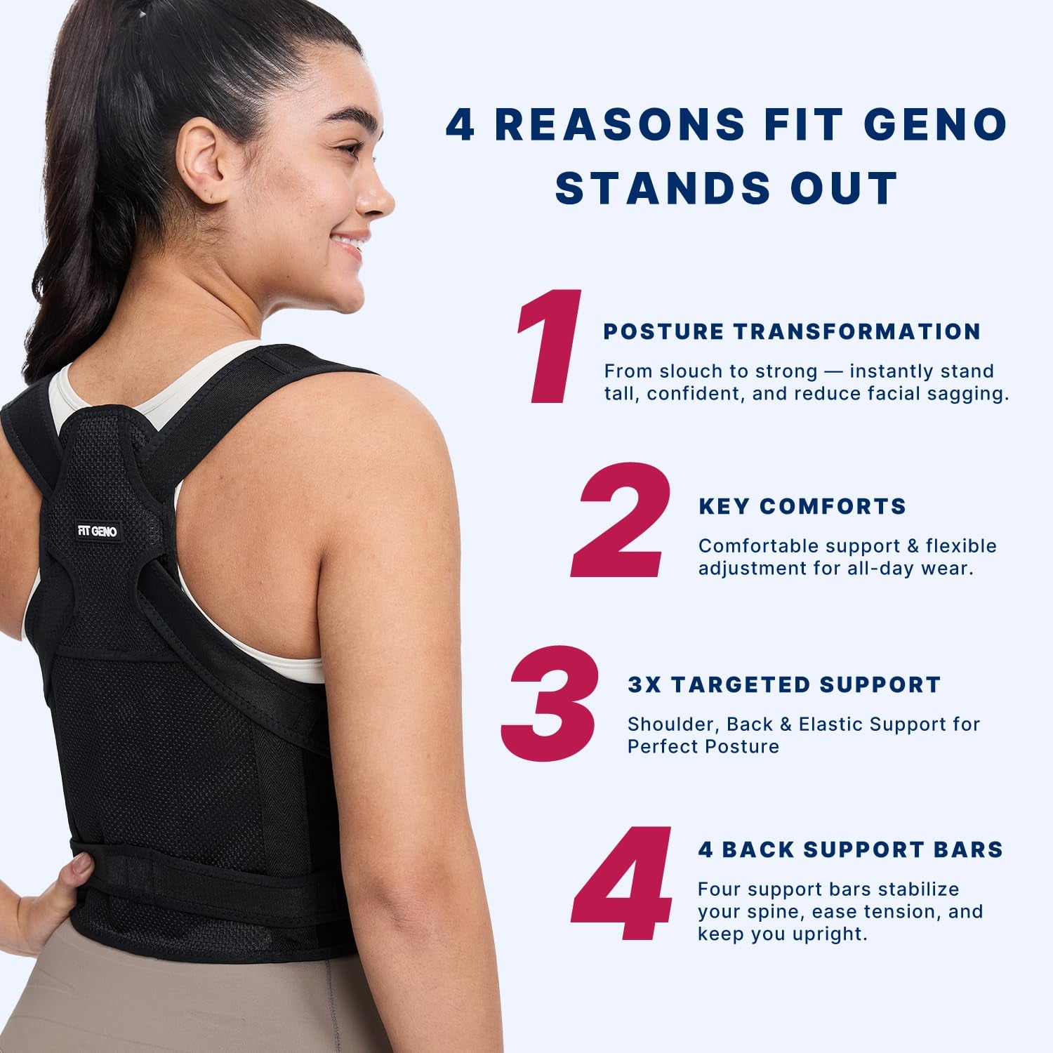 Back Brace Posture Corrector for Women and Men, Shoulder Straightener, Adjustable Full Back Support, Upper and Lower Back Pain Relief - Scoliosis, Hunchback, Hump, Thoracic, Spine Corrector