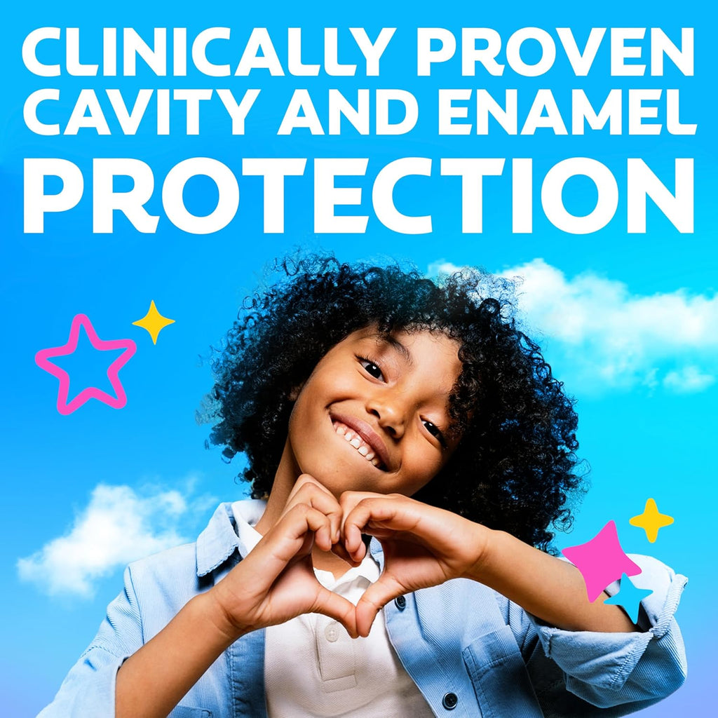 Anticavity Kids Toothpaste with Fluoride for Ages 2+, Watermelon Burst Flavor - 4.6 Ounce (4 Pack)