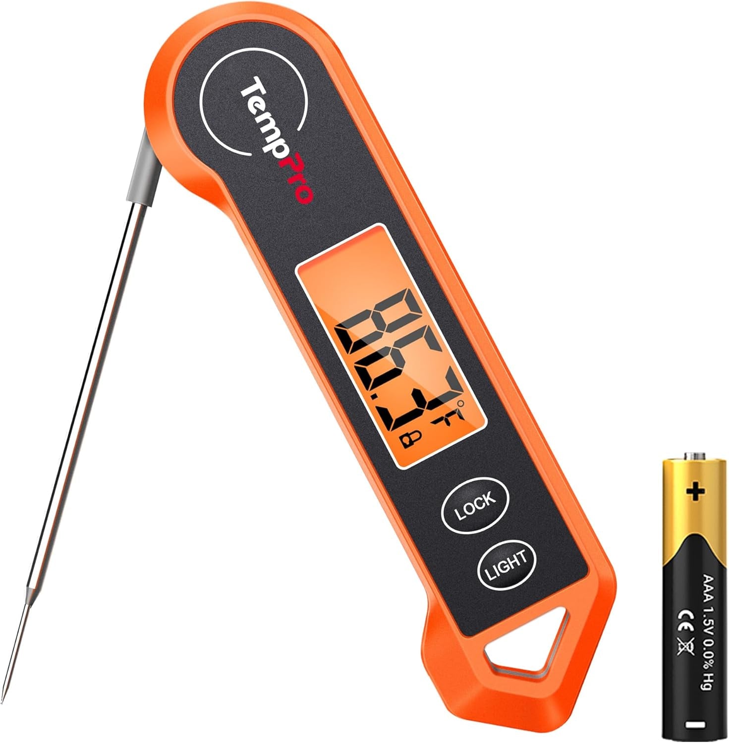 TP19H Digital Meat Thermometer for Cooking with Ambidextrous Backlit and Motion Sensing Kitchen Cooking Food Thermometer for BBQ Grill Smoker Oil Fry Candy Instant Read (Previously Thermopro)
