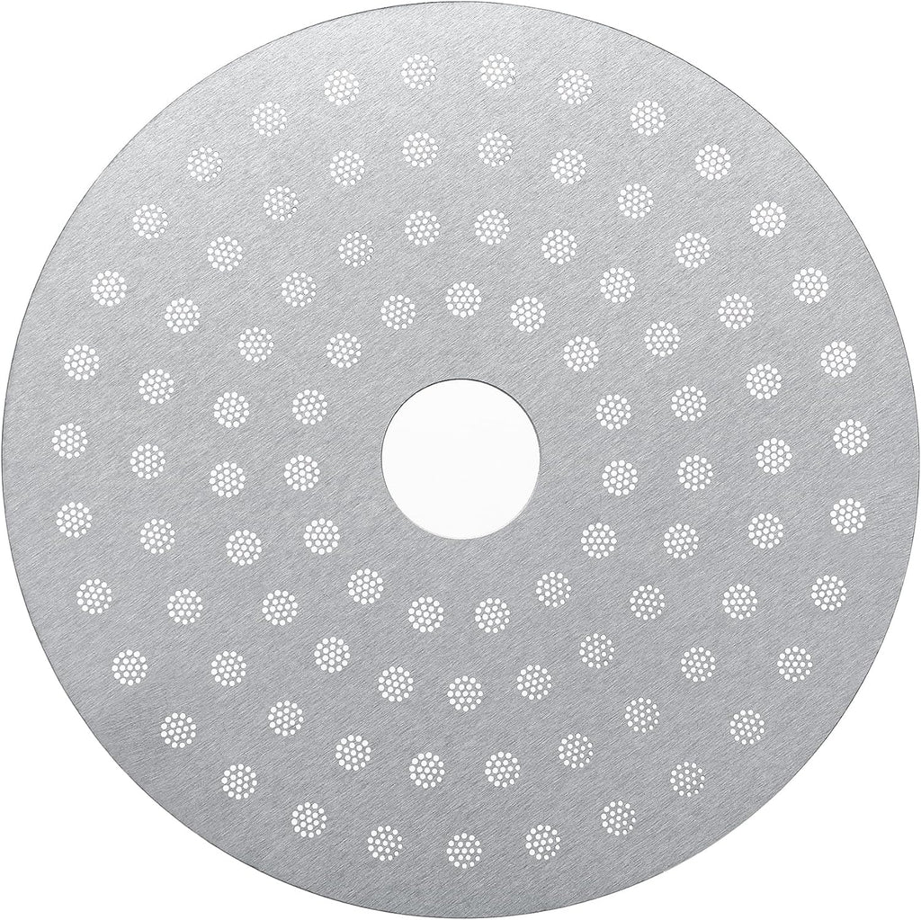 58.5Mm Espresso Puck Screen with round Hole, Ultra-Slim 0.8Mm Thickness Coffee Filter, 316 Stainless Steel Reusable Coffee Ground Filter Suitable for La Marzocco/Gaggia