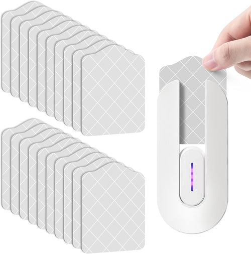 20 Pack Flying Insect Trap Refill Compatible with Bugmd No Buzz Zone Bug Trapper, Refill Glue Boards, Adhesive Fly Trap Refills Pad for Insect Bug Mosquito Gnat Fruit Fly Catcher Indoors