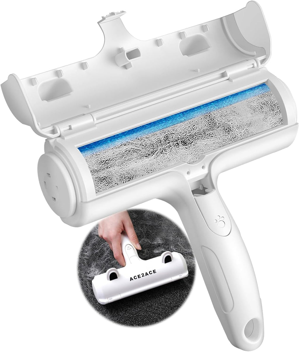 Pet Hair Removal Tool, Reusable Lint Roller for Pet Hair, Self Clean Cat Hair Remover with Dust Bin, Dog Hair Remover for Couch, Furniture, Carpet, Sofa and Bedding