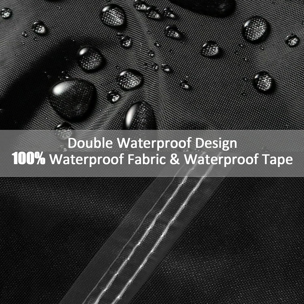 7/8/9 Ft Pool Table Cover, Waterproof Billiard Cover Polyester Fabric for Snooker Billiard Table (102X53X32In) Black