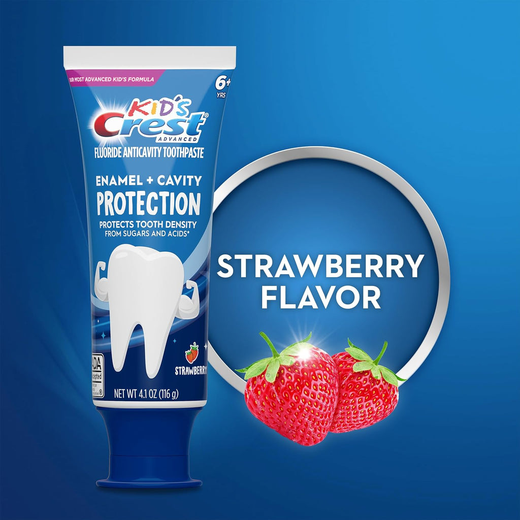 Kids Enamel + Cavity Protection Toothpaste, 4.1Oz (Pack of 3)