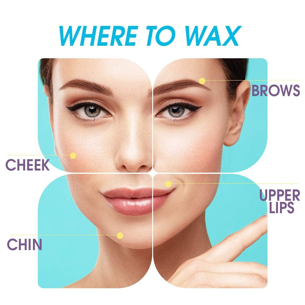 Facial Hard Wax, Hair Remover for Face, No Strips Needed, 1 Ounce (Pack of 3)