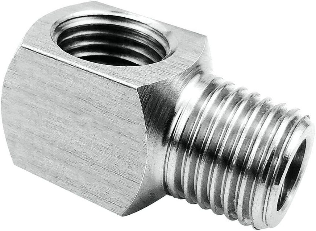 Stainless Steel Cast Pipe Fittings 90 Degree Barstock Street Elbow 1/4" NPT Male X 1/4" NPT Female Water Fuel Air
