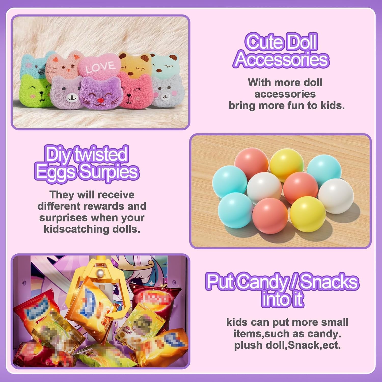 Claw Machine for Kids Girl, Vending Machines Toys for Girls 4 5 6 7 8, Unicorns Girls Toys Age 6-8, Arcades Game Party Toy Age 6-7,Ideas Birthday Gifts for Girl 4 5 6 9 Year Old
