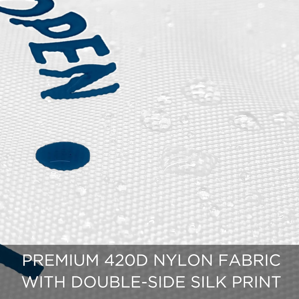 Golf Flag Mini, 8X6 Inch, Dual-Layer Silk-Printed, Fade-Resistant 420D Nylon, Tube Insert, Ideal for Backyard Practice Putting Green