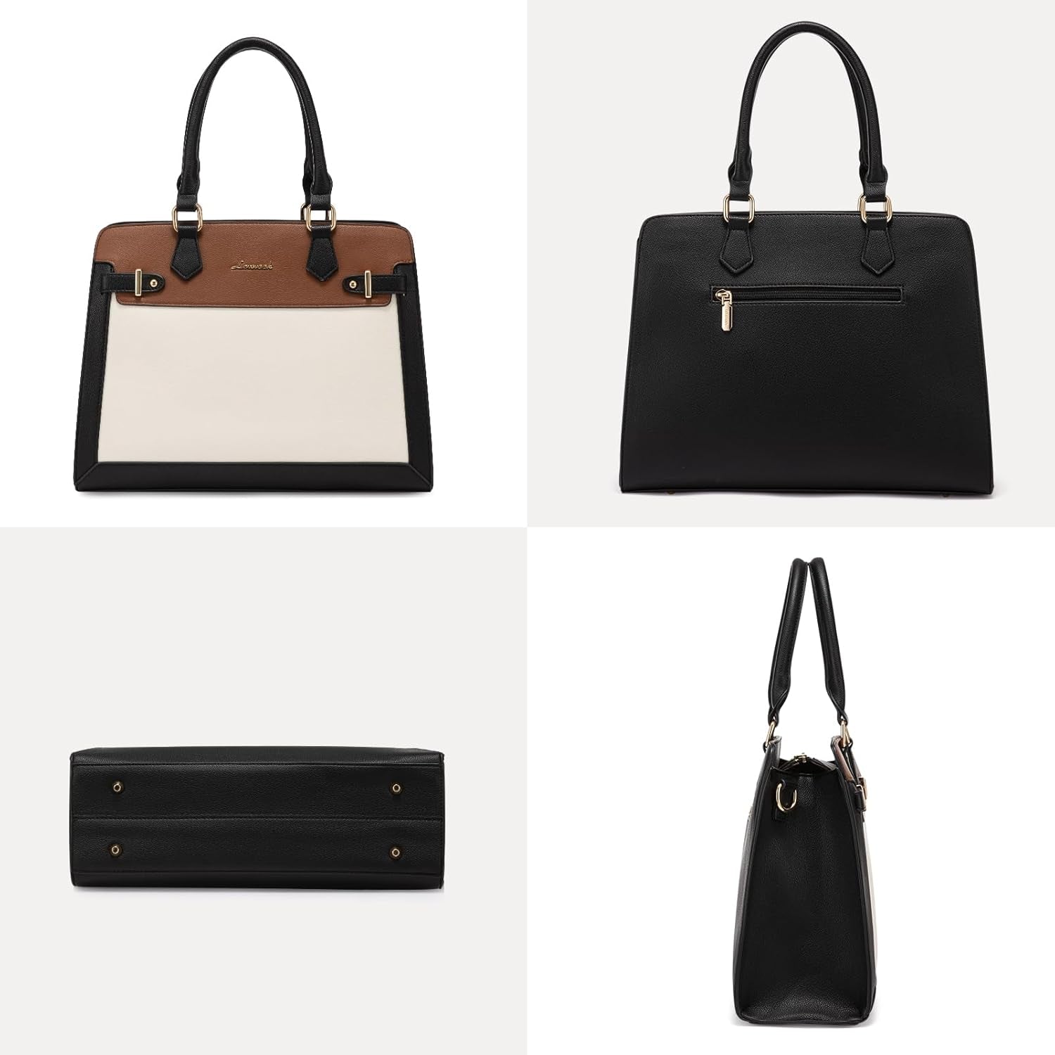 Purses and Handbags for Women, Tote Shoulder Bag Satchel Purse and PU Leather Top Handle for Ladies
