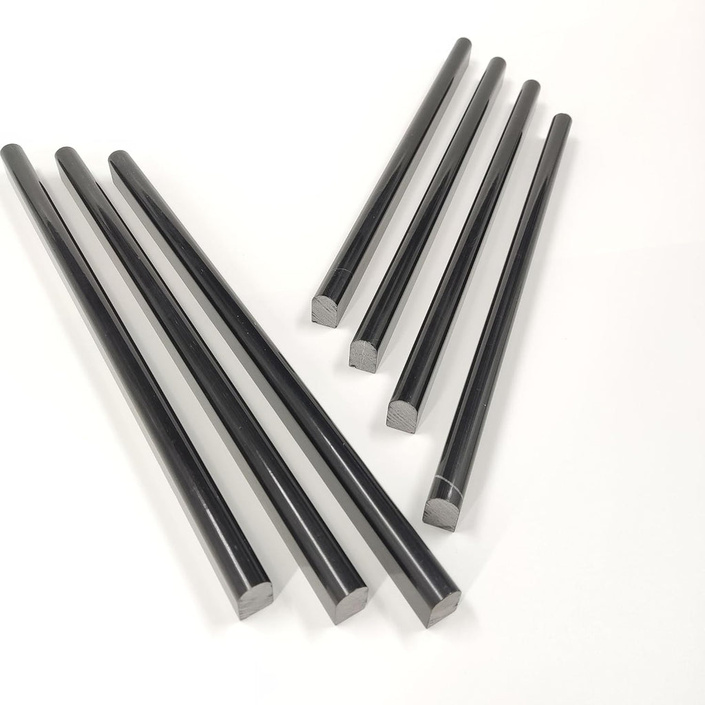 Black 15 Pack Marble Pencil Tile, 0.5"X12" Polished Marble Tile Edge Trim for Kitchen Backsplash, Bathroom and Shower Walls (15)