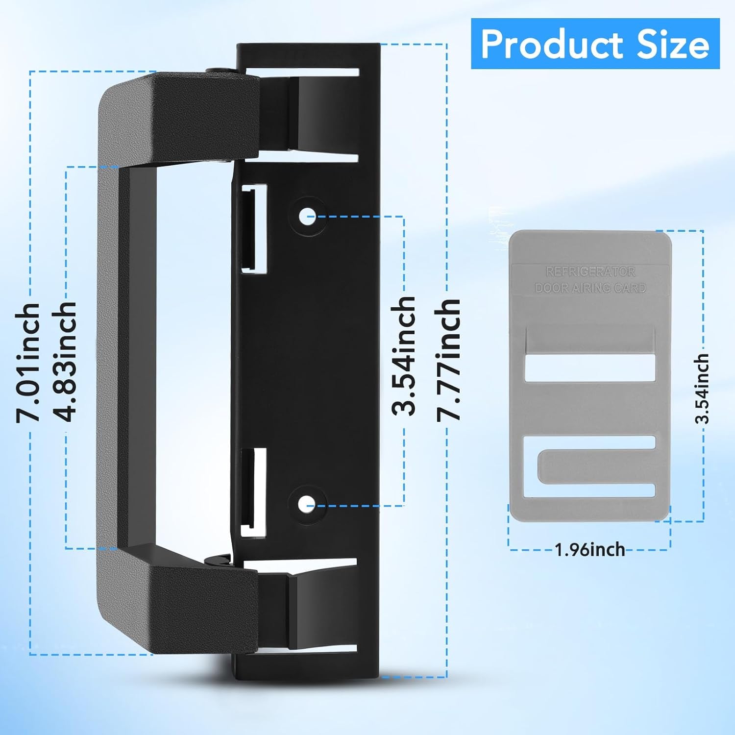 2 Pack 3316882900 RV Refrigerator Door Handle for Dometic,Refrigerator Parts for Dometic DM2872 DM2672 DM2682 DM2882,RV Camper Fridge Door Handle Holder Grip Replacement W/Airing Card