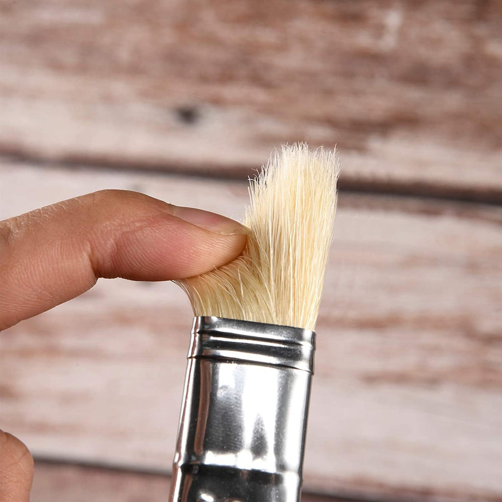 Professional Oil Paint Brush Set,  11Pcs Superior Hog Bristle Paint Brushes Perfect for Oil Acrylic Gouache Painting