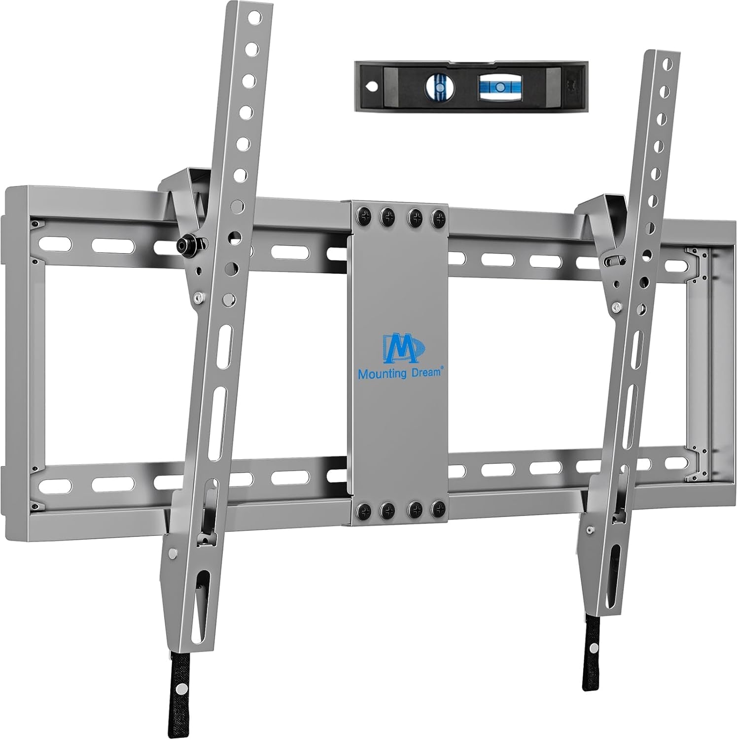 TV Wall Mount for Most 37-75 Inch Televisions, Universal Tilt TV Mount Fits 16", 18", 24" Studs, Max VESA 600X400Mm, 132Lbs, Low Profile Flat Wall Mount Bracket, MD2968-LK