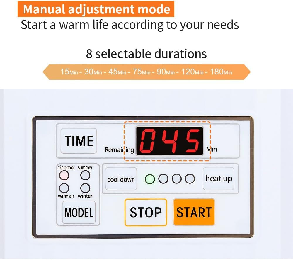 Portable Blanket Warmer, Comfortable Warm Air on the Bed, Sweat Drying, Suitable for Climate Change, Suitable for All Seasons, Can Dry Shoes, Clothes，Blanket Warmer，Bed Warmers，Bed Warmer, Blankets