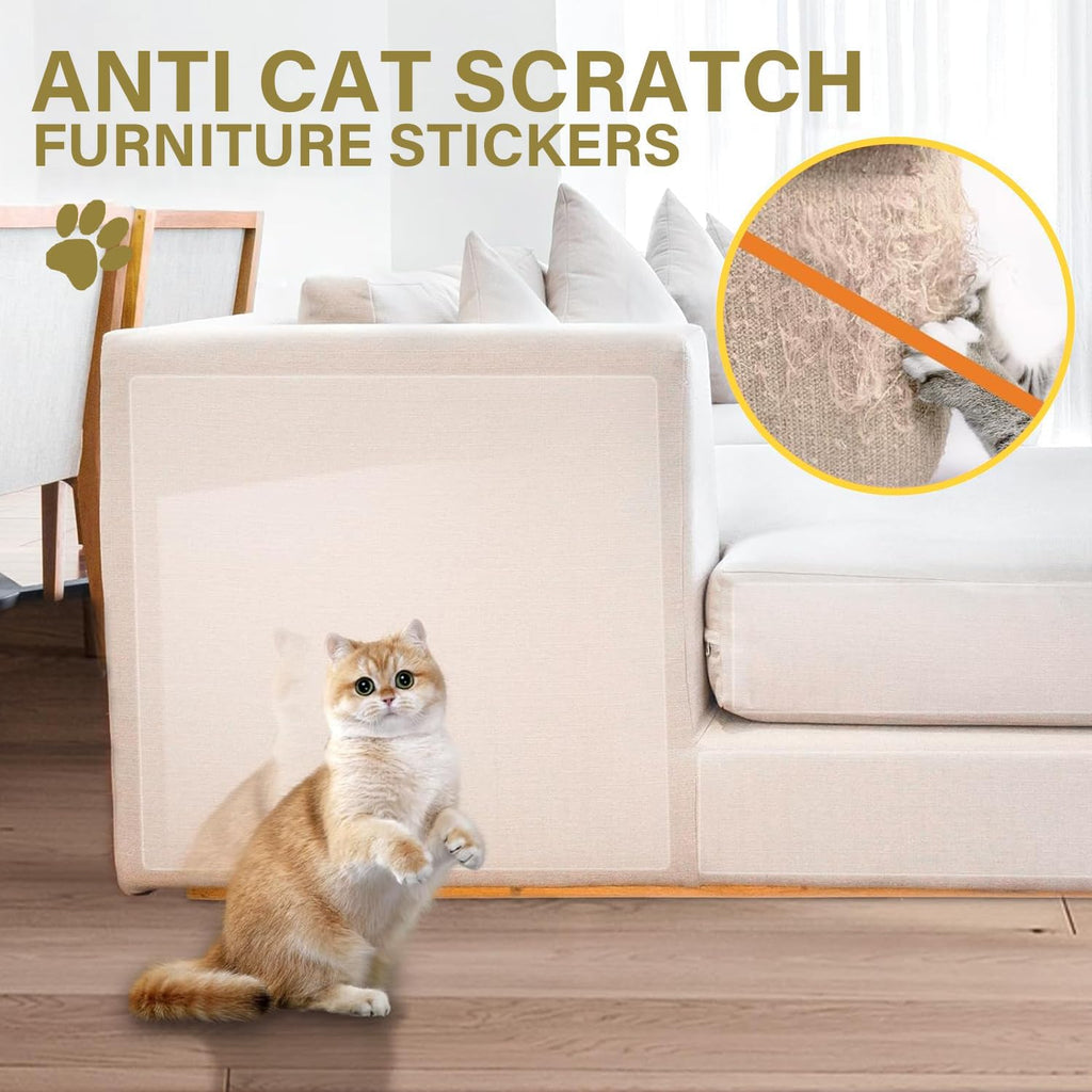 Door Protector from Dog Scratching - Cat Scratch Door Frame Single Side Adhesive Protector anti Dog Scratch Door Guard for Dogs Clear - 200" X 8.2"