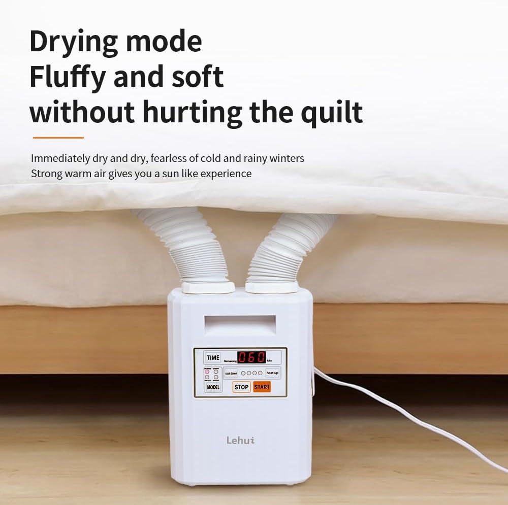Portable Blanket Warmer, Comfortable Warm Air on the Bed, Sweat Drying, Suitable for Climate Change, Suitable for All Seasons, Can Dry Shoes, Clothes，Blanket Warmer，Bed Warmers，Bed Warmer, Blankets