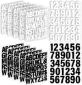 12 Sheets 500 Pieces Iron on Letters and Numbers, 2 Inch Iron on Vinyl Letters for Clothing, Heat Transfer Letters with A-Z PU Alphabets Sticker, Iron on Letters for Fabric,T-Shirt Printing DIY Craft