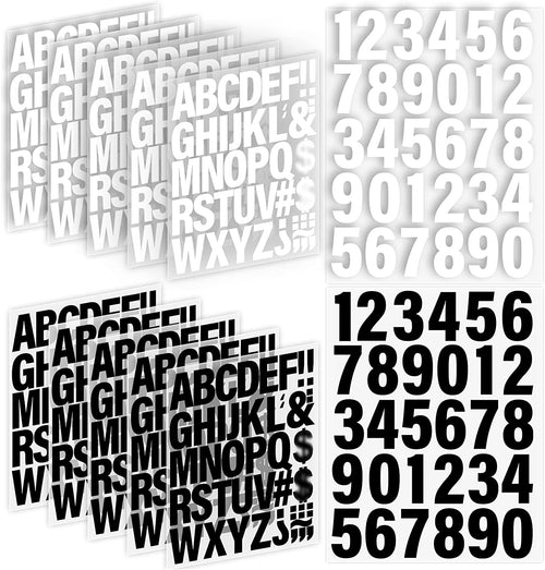 12 Sheets 500 Pieces Iron on Letters and Numbers, 2 Inch Iron on Vinyl Letters for Clothing, Heat Transfer Letters with A-Z PU Alphabets Sticker, Iron on Letters for Fabric,T-Shirt Printing DIY Craft